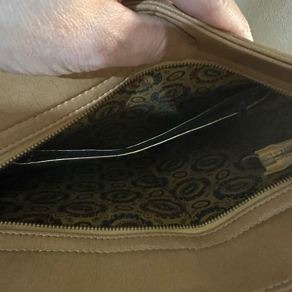 Vintage Julius Resnick Tan Faux Leather Handbag - Picture 14 of 14